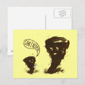 Tornado Kid mit Kuh Postkarte (Vorne/Hinten)