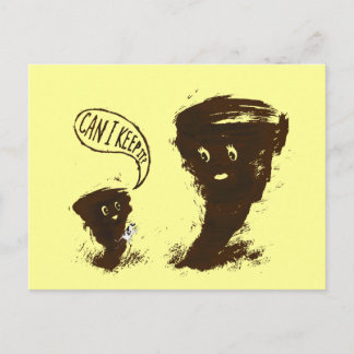 Tornado Kid mit Kuh Postkarte