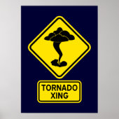 Tornado-Kreuzungsposter Poster (Vorne)