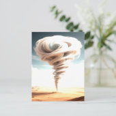 Tornado-Kunst #3 Postkarte (Stehend Vorderseite)