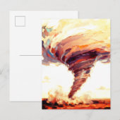 Tornado-Kunst Sturm  Postkarte (Vorne/Hinten)