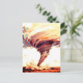 Tornado-Kunst Sturm  Postkarte (Stehend Vorderseite)