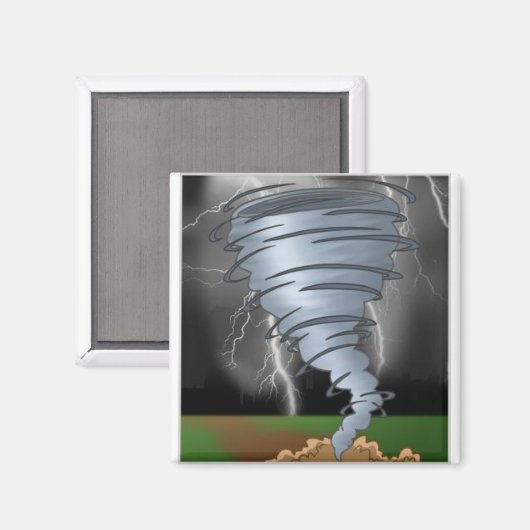 Tornado Magnet (Vorderseite/Rückseite)