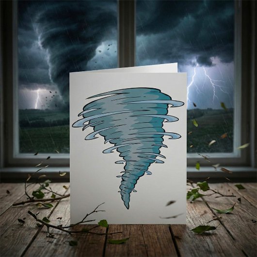 Tornado-Mitteilungskarten Karte