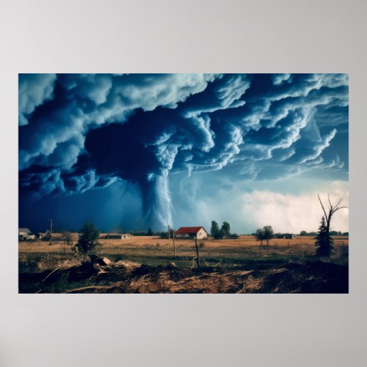Tornado Nature Force Unleash Power Earth Desaster Poster (Vorne)