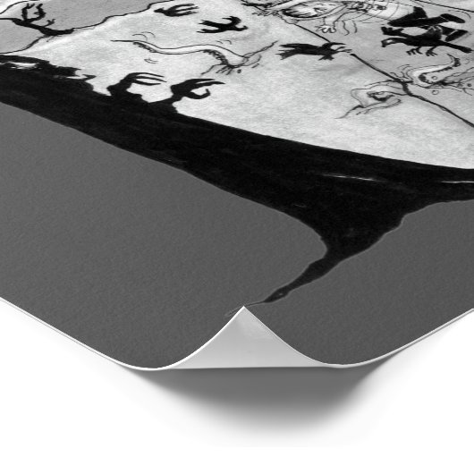 "Tornado of Crows" Poster (kein Text) (Ecke)