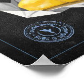 Tornado Omelet Rezept Chalkboard Küche Poster (Ecke)