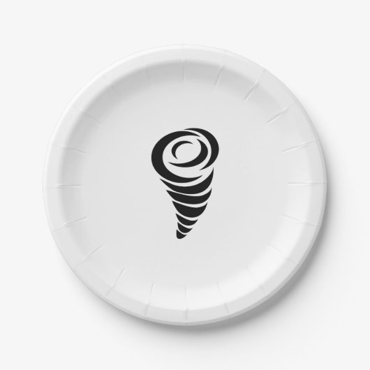 Tornado Pappteller (Vorderseite)