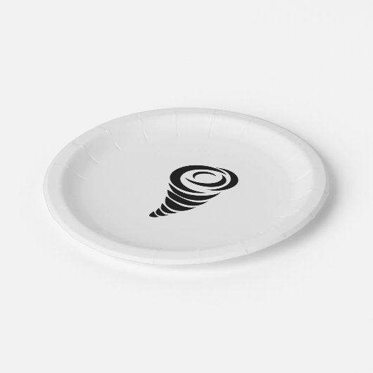Tornado Pappteller (Schrägansicht)