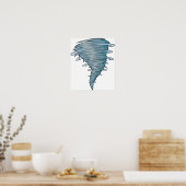 Tornado Poster (Küche)