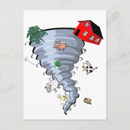Tornado Postkarte (Vorderseite)