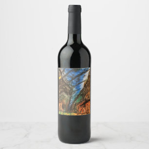 Tornado-Raserei-Wein-Aufkleber Weinetikett