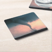 Tornado Rechteckiger Pappuntersetzer (angewinkelt)