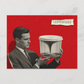 Tornado-Reste Retro-Surreal-Collage Postkarte (Vorderseite)