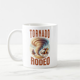 Tornado Rodeo Cowboys T-Shirt - Western Grafik Kaffeetasse