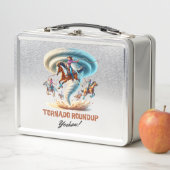 Tornado Roundup Cowgirls - Rodeo, Western, Metall Brotdose (Beispiel)