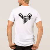 Tornado-Schulmaskottchen Tri-Blend Shirt (Rückseite)