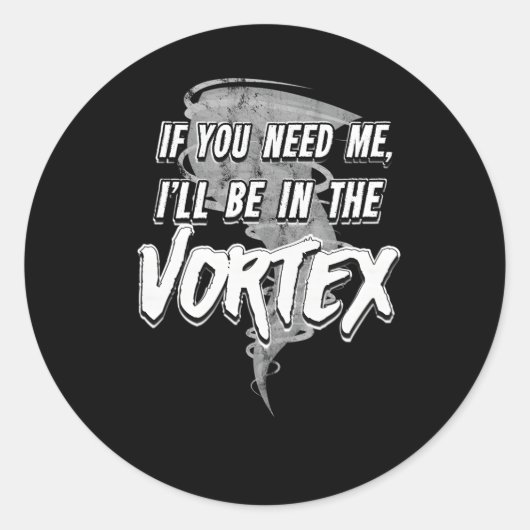 Tornado Season Storm Chaser Runder Aufkleber (Vorderseite)