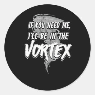 Tornado Season Storm Chaser Runder Aufkleber