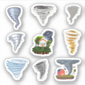 Tornado Stickers Aufkleber (Vorderseite)
