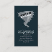 Tornado - Storm Chaser Design, Meteorologe Visitenkarte (Vorderseite)