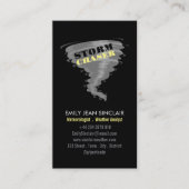 Tornado - Storm Chaser Design, Meteorologe Visitenkarte (Vorderseite)