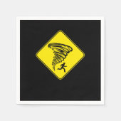 Tornado Storm Chaser Hurricane Weather Rain Gesche Serviette (Vorderseite)