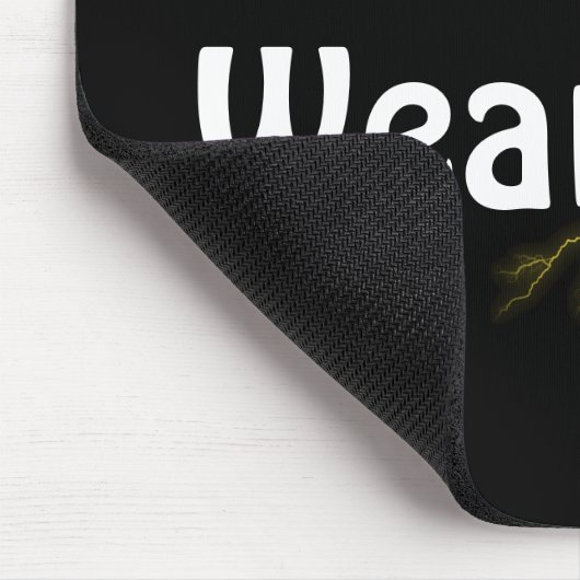 Tornado Storm Cloud mit lustigem Zitat Mousepad (Ecke)