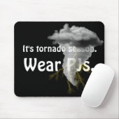 Tornado Storm Cloud mit lustigem Zitat Mousepad (Mit Mouse)