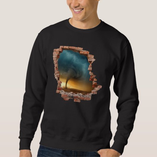 Tornado Storm Wall Destruction Hurricane Chaser Me Sweatshirt (Vorderseite)