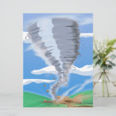 Tornado Twister Einladung (Stehend Vorderseite)