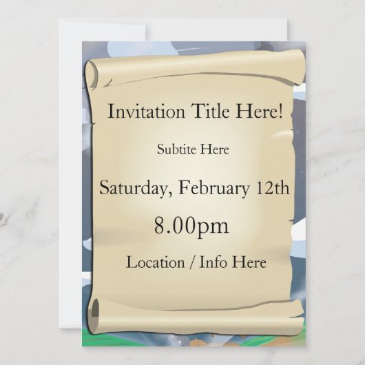 Tornado Twister Einladung (Rückseite)