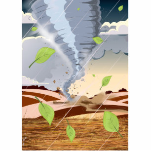 Tornado Twister Fotoskulptur Magnet