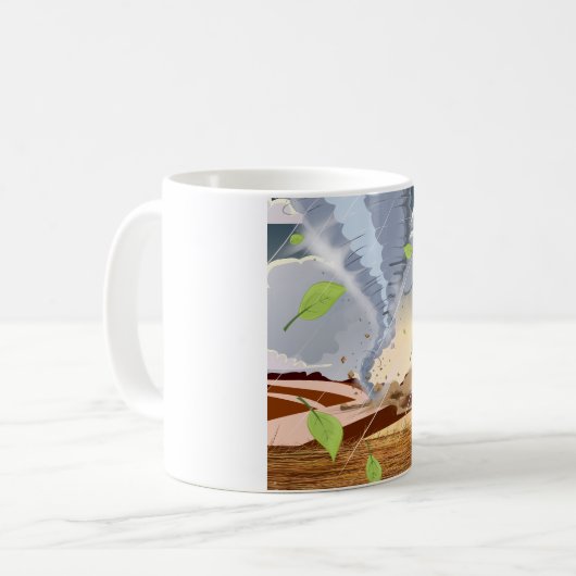 Tornado Twister Kaffeetasse (Vorderseite Links)