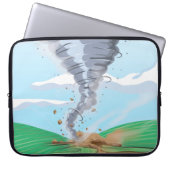 Tornado Twister Laptopschutzhülle (Vorderseite)