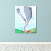 Tornado Twister Leinwanddruck (Insitu (Holzboden))