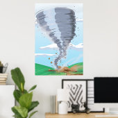 Tornado Twister Poster (Heimbüro)