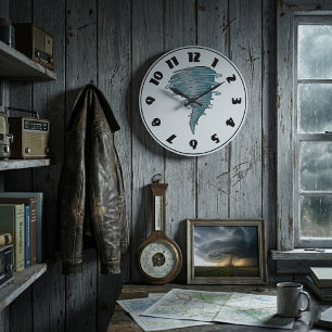 Tornado-Uhr Große Wanduhr