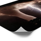 Tornado und Blitze Poster (Ecke)