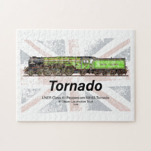 Tornado Vintage-Dampflokomotive Englische Lokomoti Puzzle