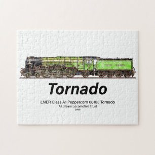 Tornado Vintage-Dampflokomotive Englische Lokomoti Puzzle