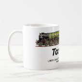 Tornado Vintager Dampfzug Englische Lokomotive Kaffeetasse (Links)