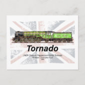 Tornado Vintager Dampfzug Englische Lokomotive Postkarte (Vorderseite)