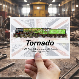 Tornado Vintager Dampfzug Englische Lokomotive Postkarte