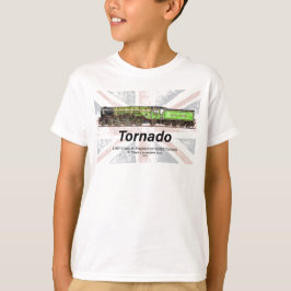 Tornado Vintager Dampfzug Englische Lokomotive T-Shirt