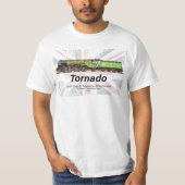 Tornado Vintager Dampfzug Englische Lokomotive T-Shirt (Vorderseite)