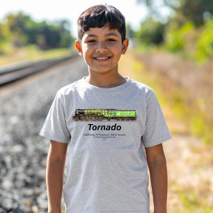 Tornado Vintager Dampfzug Englische Lokomotive T-Shirt