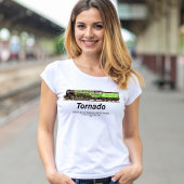 Tornado Vintager Dampfzug Englische Lokomotive T-Shirt