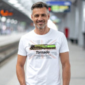 Tornado Vintager Dampfzug Englische Lokomotive T-Shirt