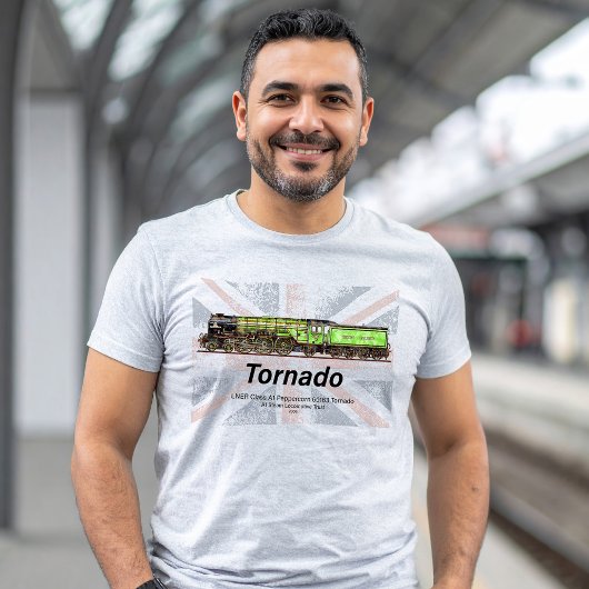 Tornado Vintager Dampfzug Englische Lokomotive T-Shirt